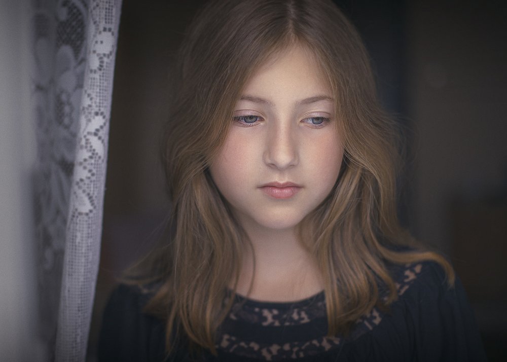 Pensive Young Girl