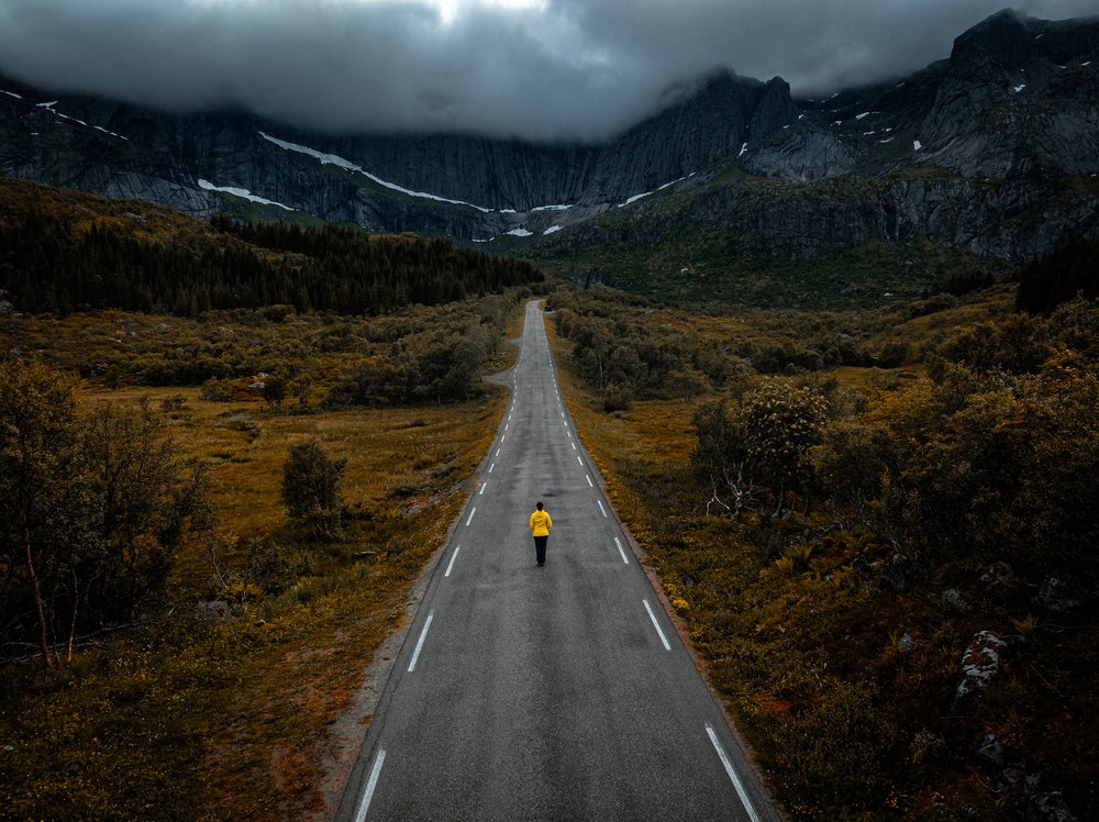 Vast Mountain Road Journey