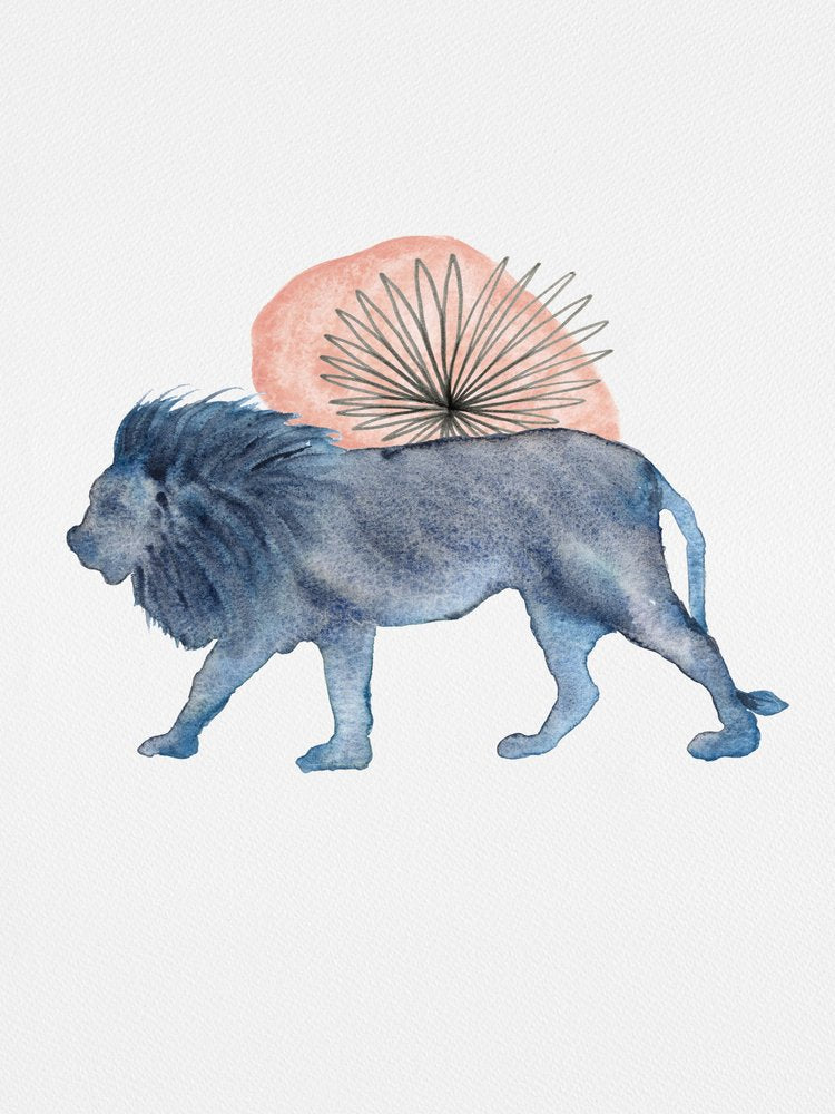 Serene Blue Lion Walk