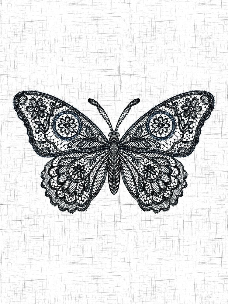 Elegant Lace Butterfly