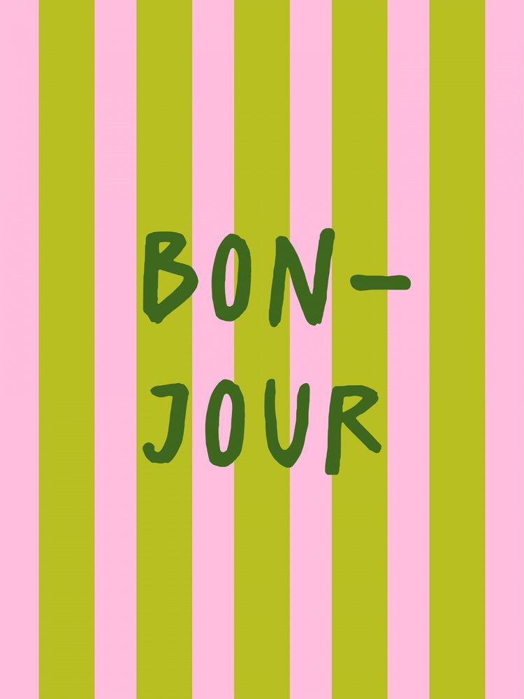 Bonjour Pink Stripes