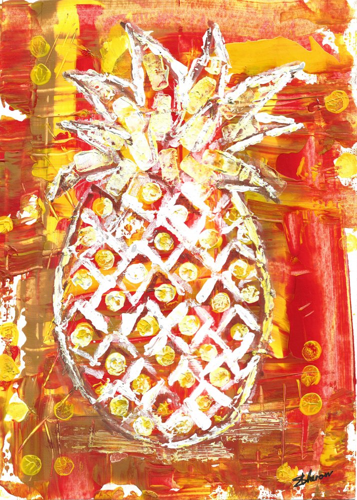 Vibrant Tropical Pineapple
