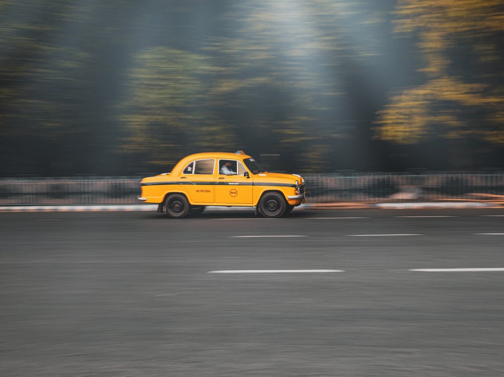 Speeding Yellow Taxi