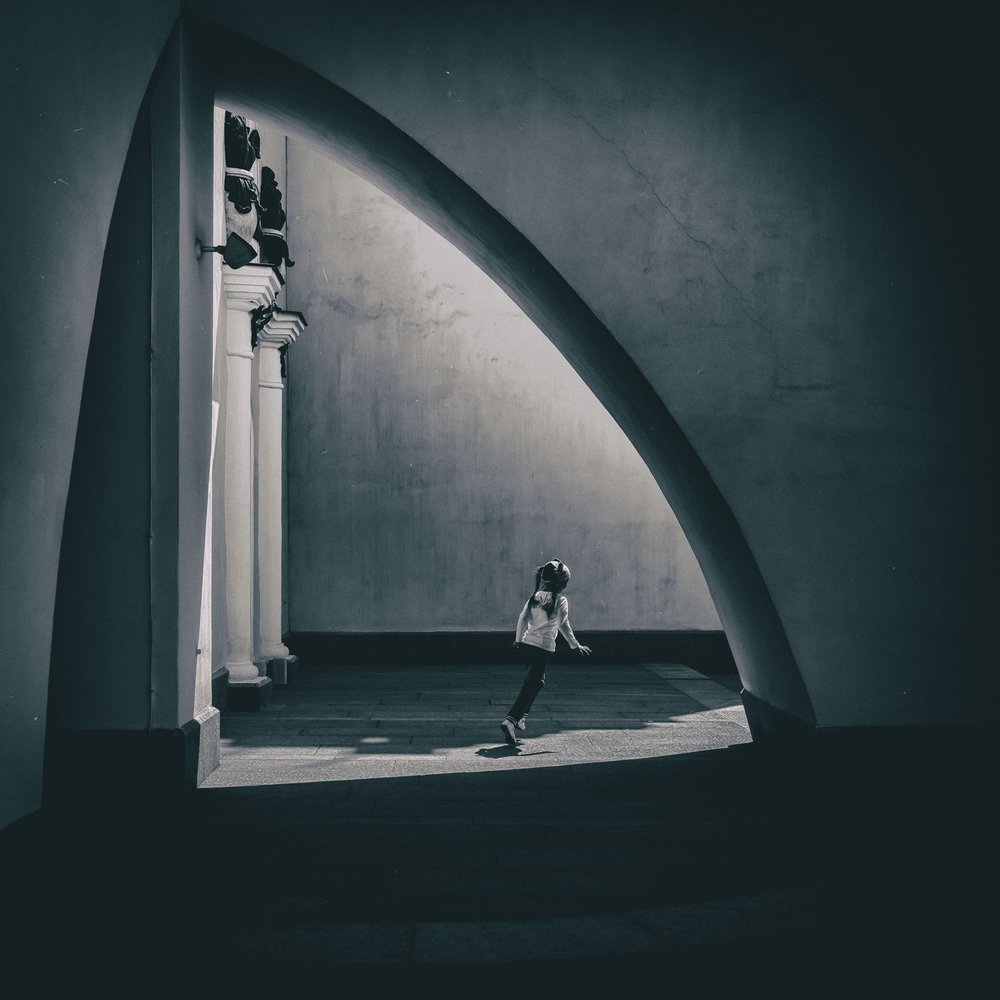 Girl in Grand Archway