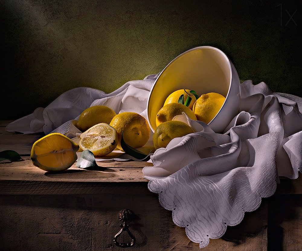 Rustic Lemon Still Life