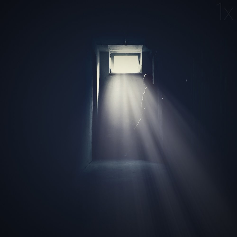 Figure In Window Light