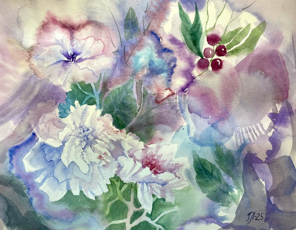 Dreamy Watercolor Garden