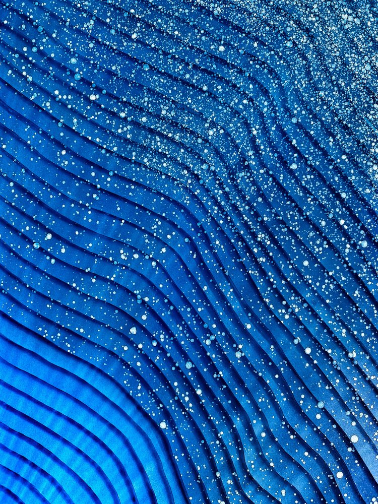 Sparkling Blue Abstract