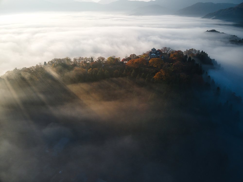 Misty Castle Sunrise