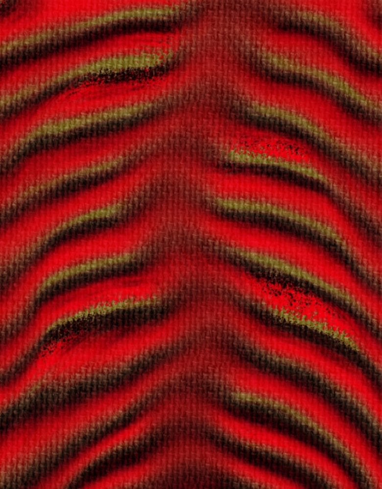 Crimson Ribbed Pattern