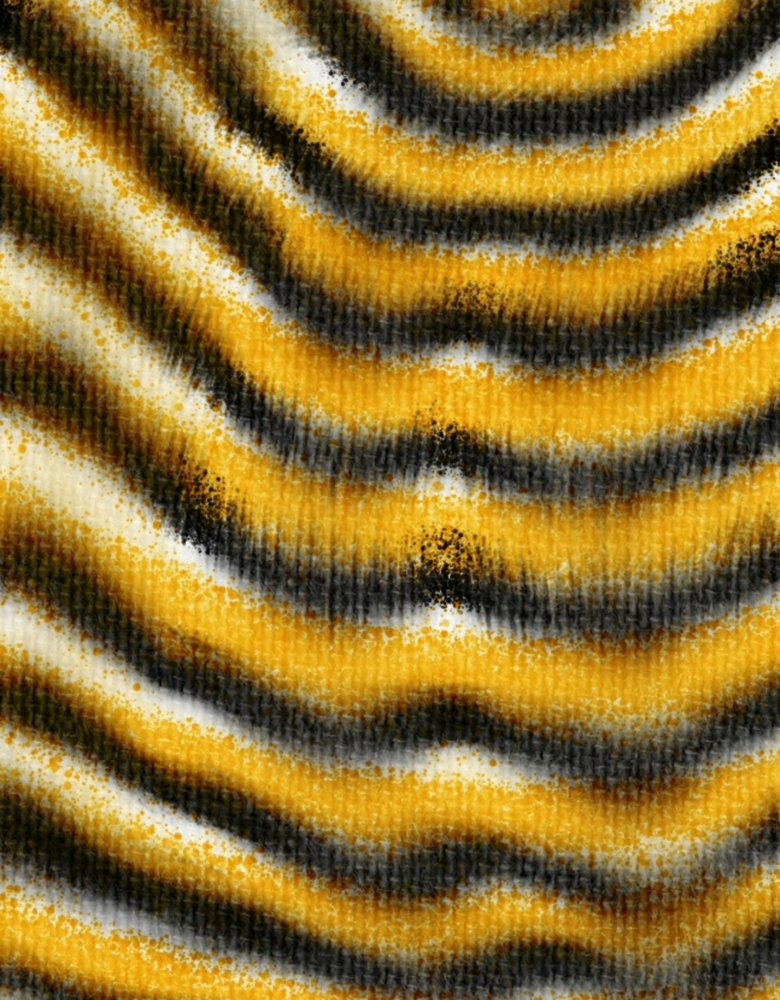 Golden Wavy Stripes