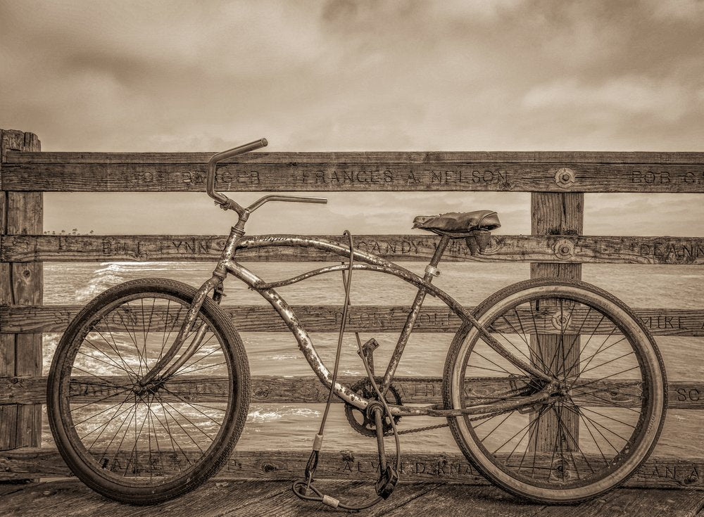 Vintage Bike On Pier