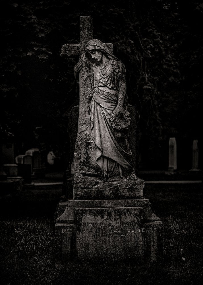 Grieving Cemetery Statue