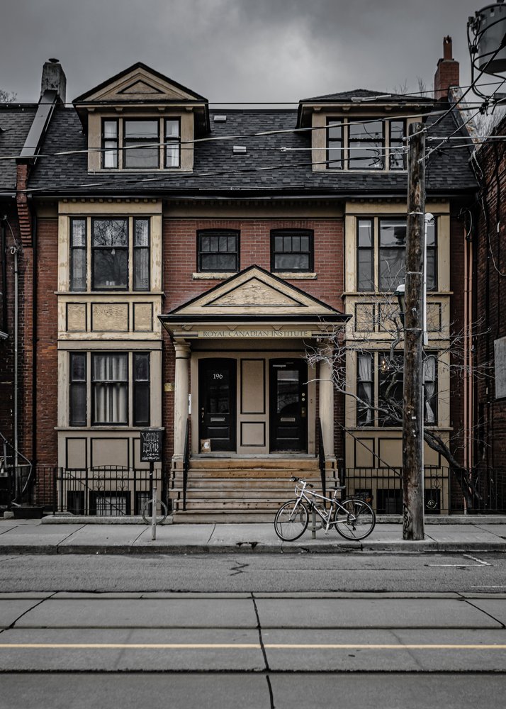 Urban Building with Bicycle