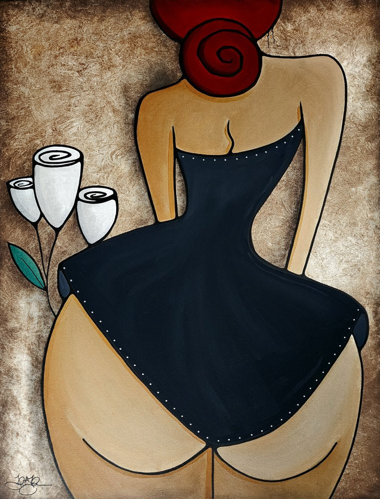 Chic Woman Black Dress