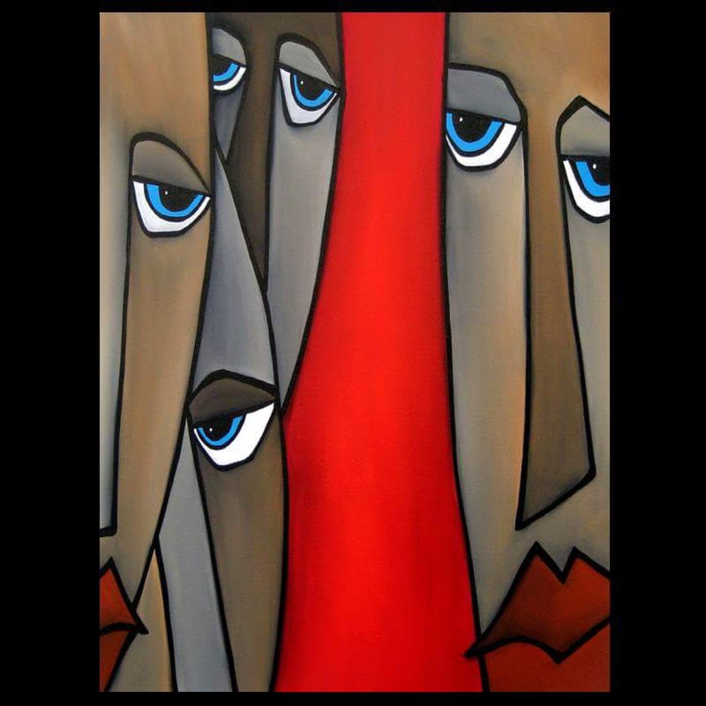 Abstract Gaze Red