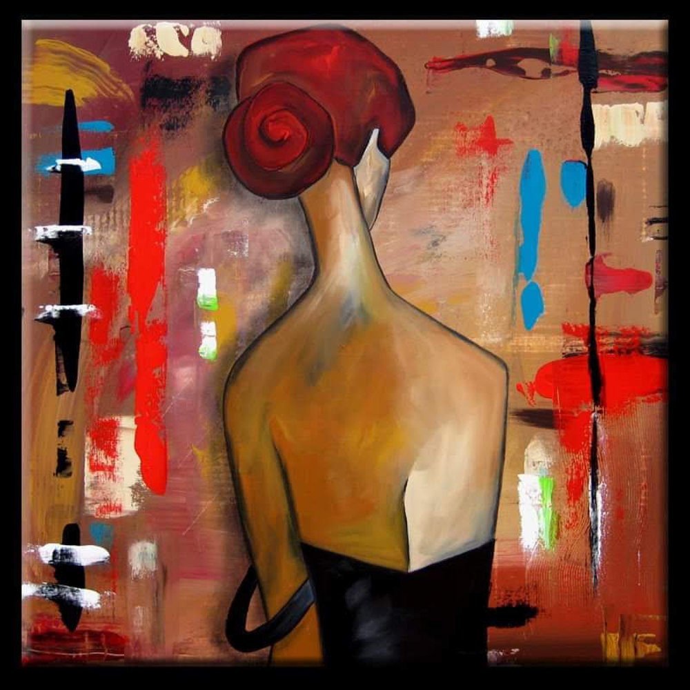 Red Haired Woman Abstract
