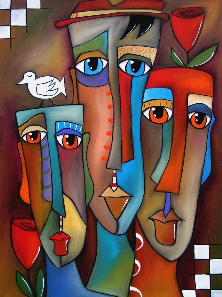Colorful Abstract Faces