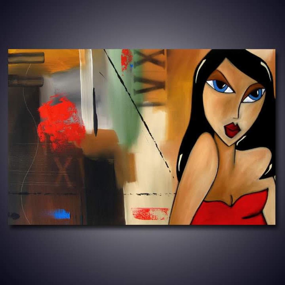 Woman in Red Dress