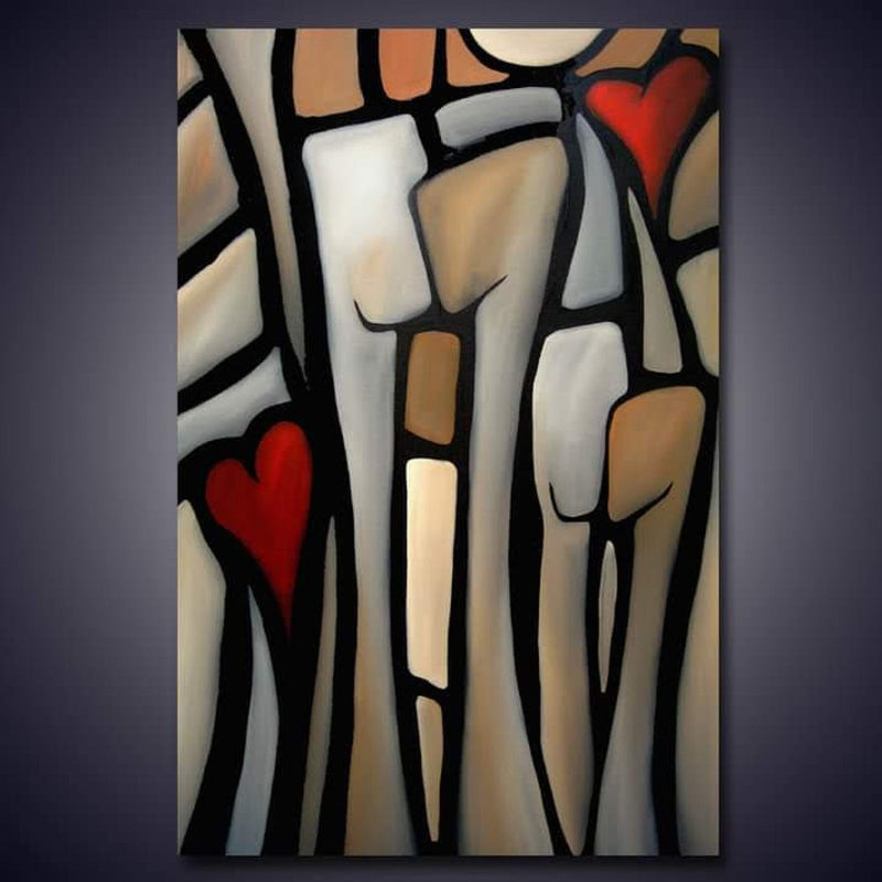 Warm Abstract Hearts