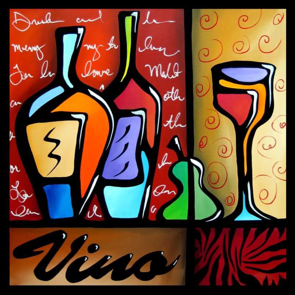 Vibrant Wine Still Life