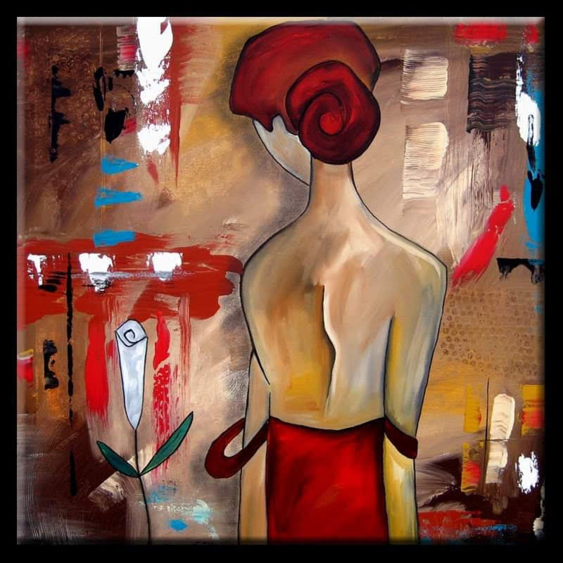 Elegant Woman Red Dress