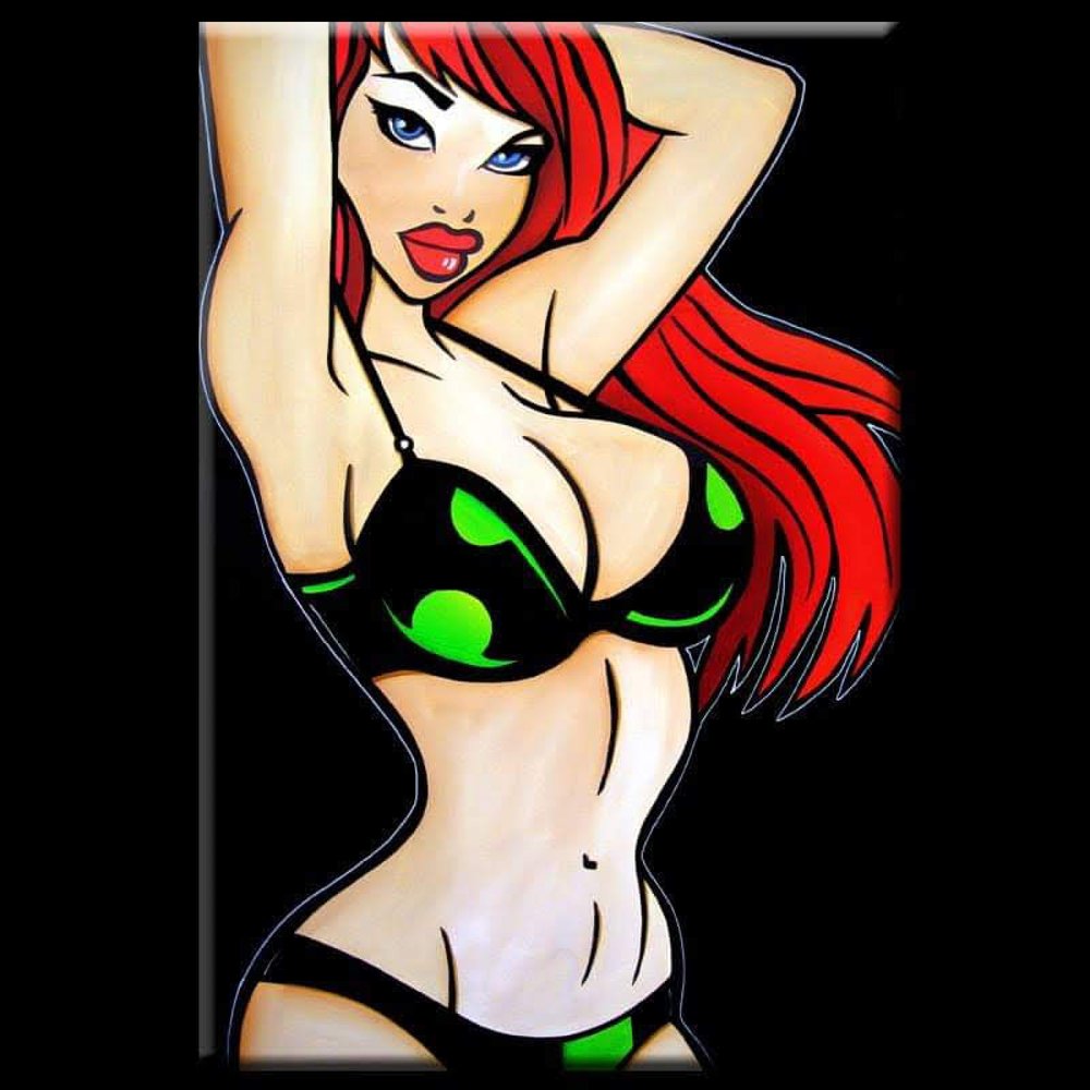 Green Bikini Pinup
