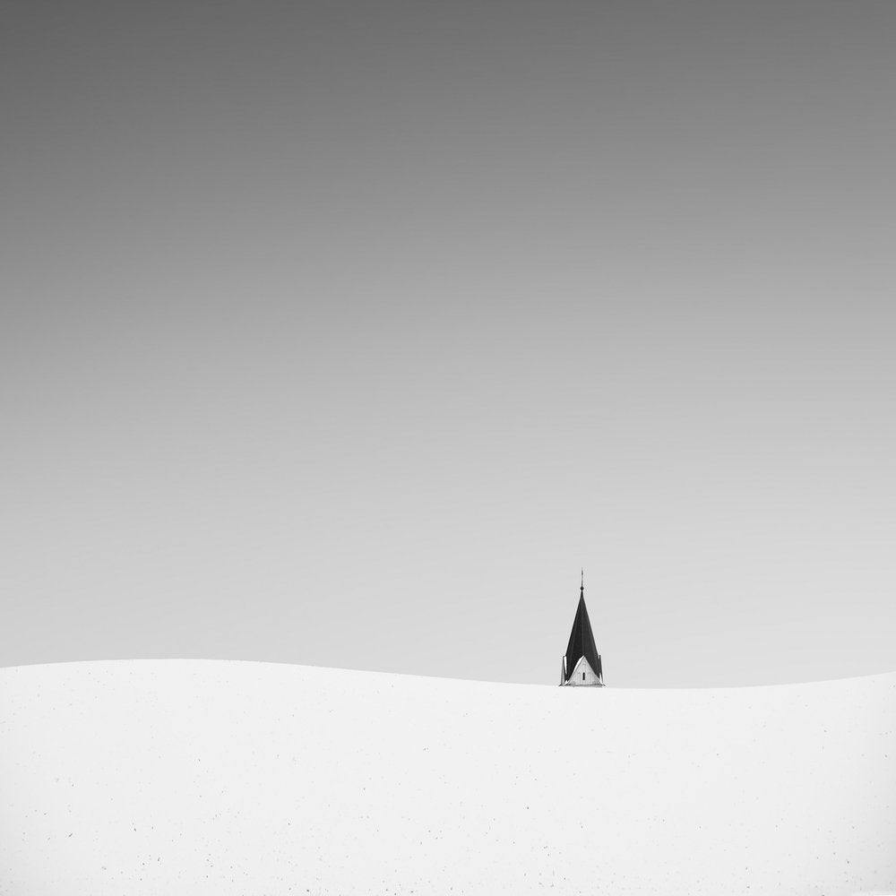 Solitary Winter Church