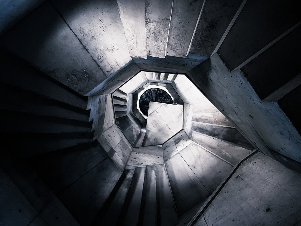 Geometric Concrete Spiral
