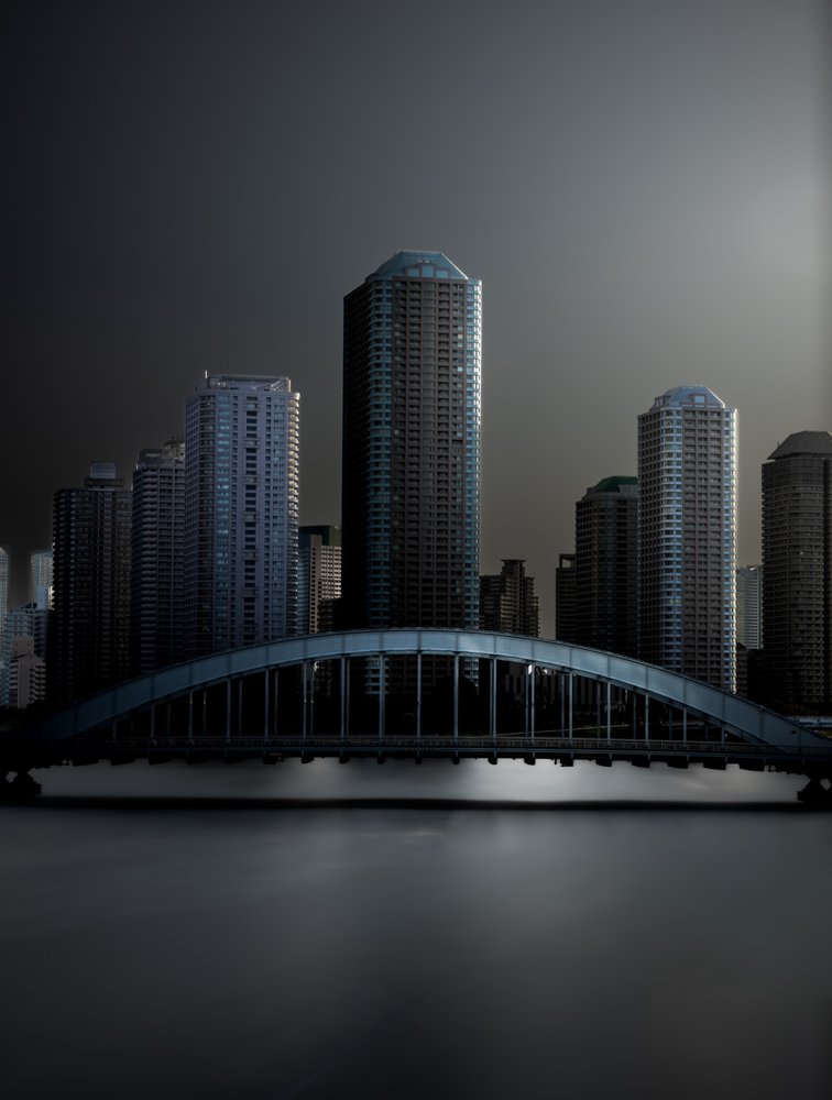 Night Cityscape Bridge