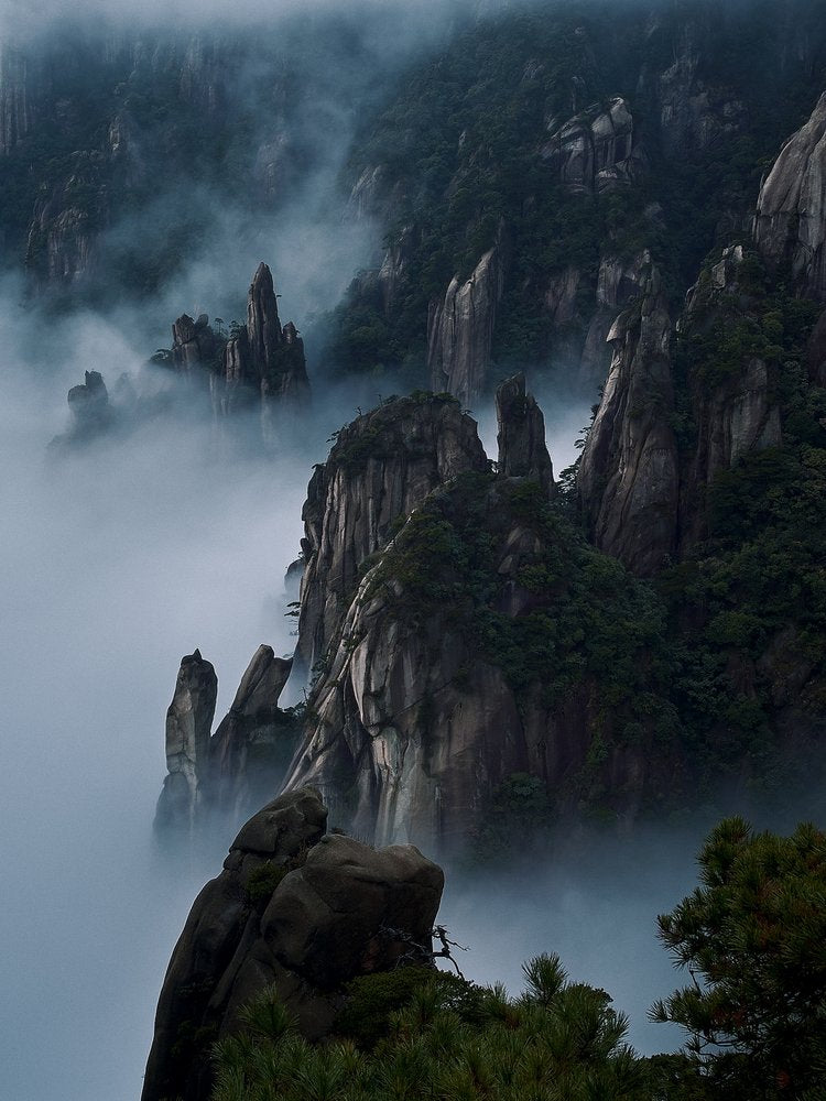 Misty Mountain Peaks