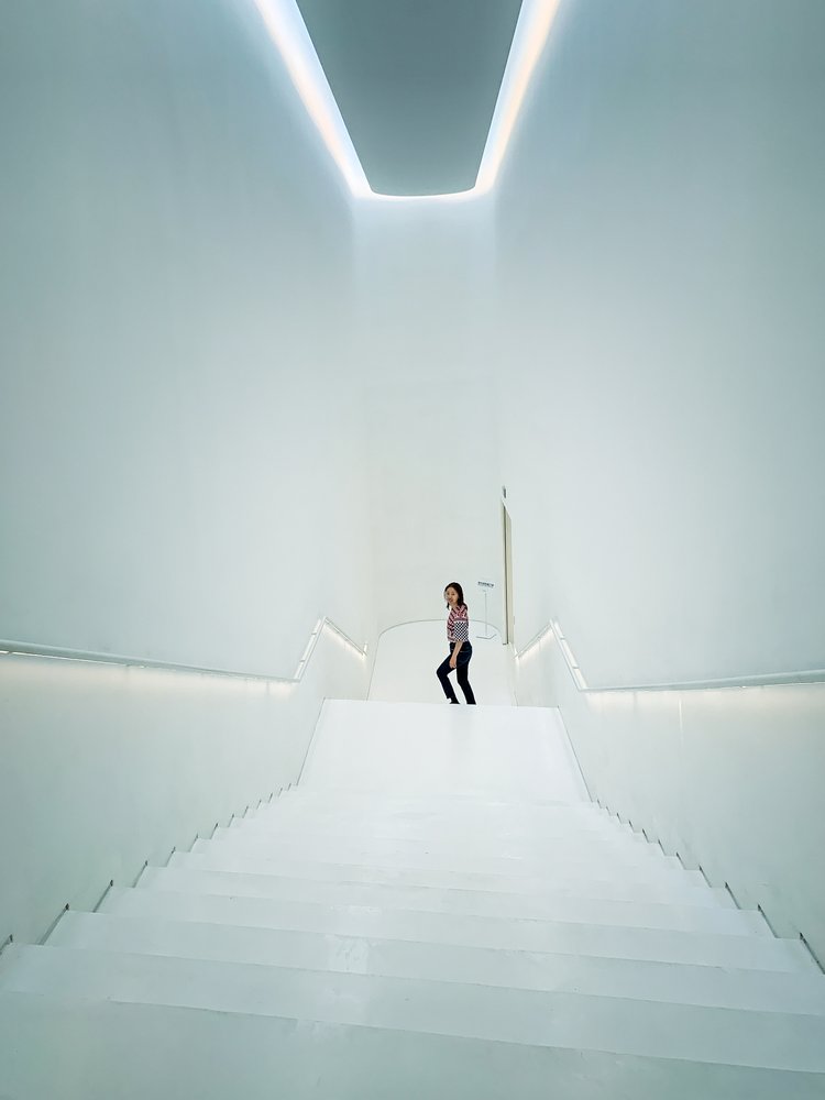 Minimalist White Ascent