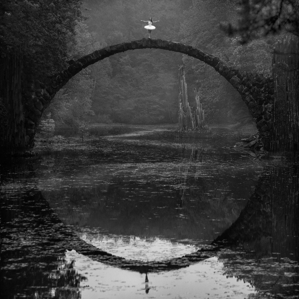 Graceful Ballerina Bridge Reflection