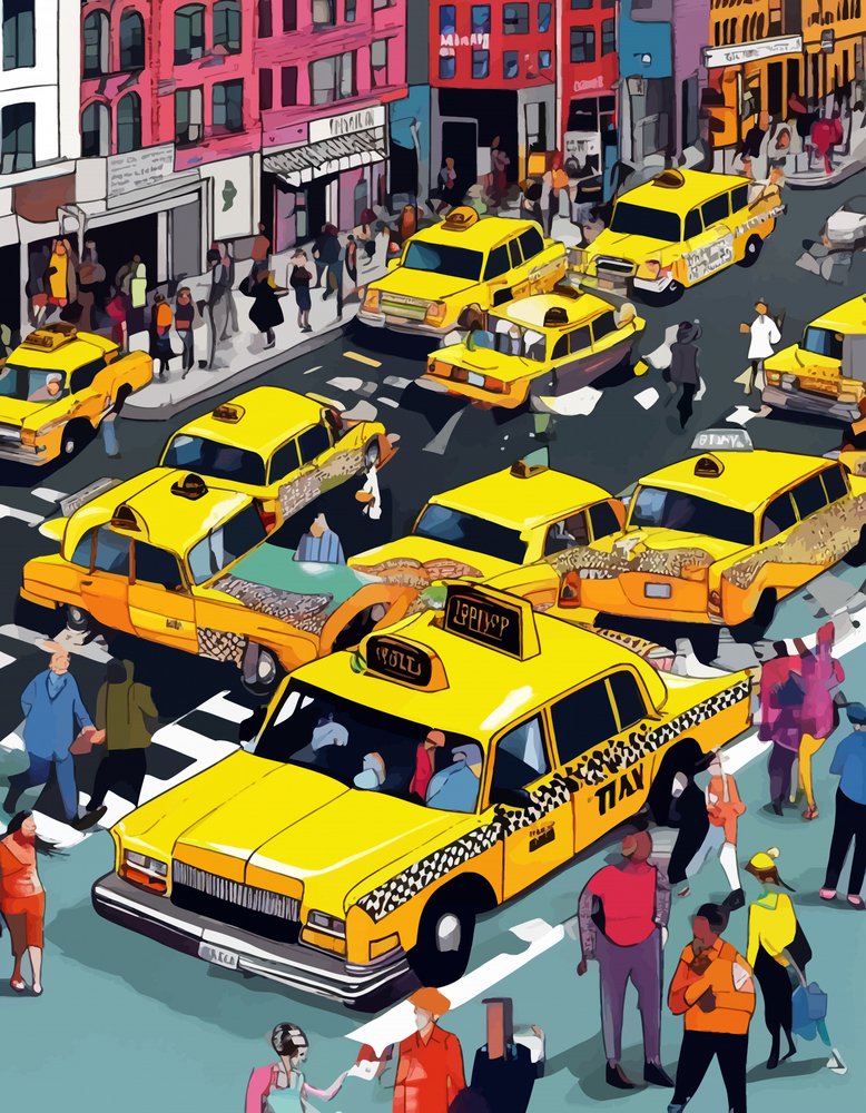 Busy City Taxis