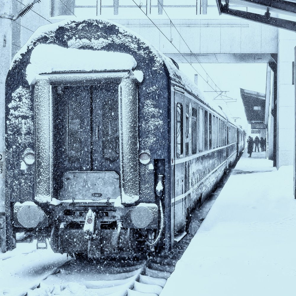 Snowy Winter Train