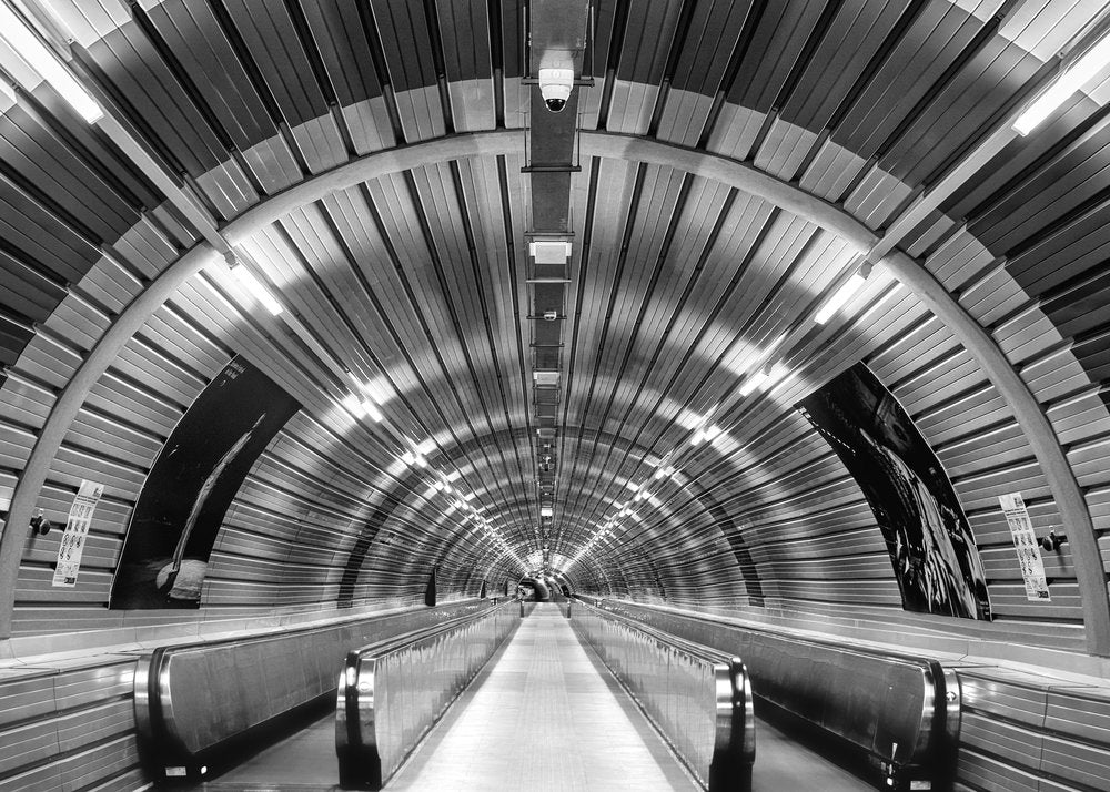 Futuristic Tunnel Walkway