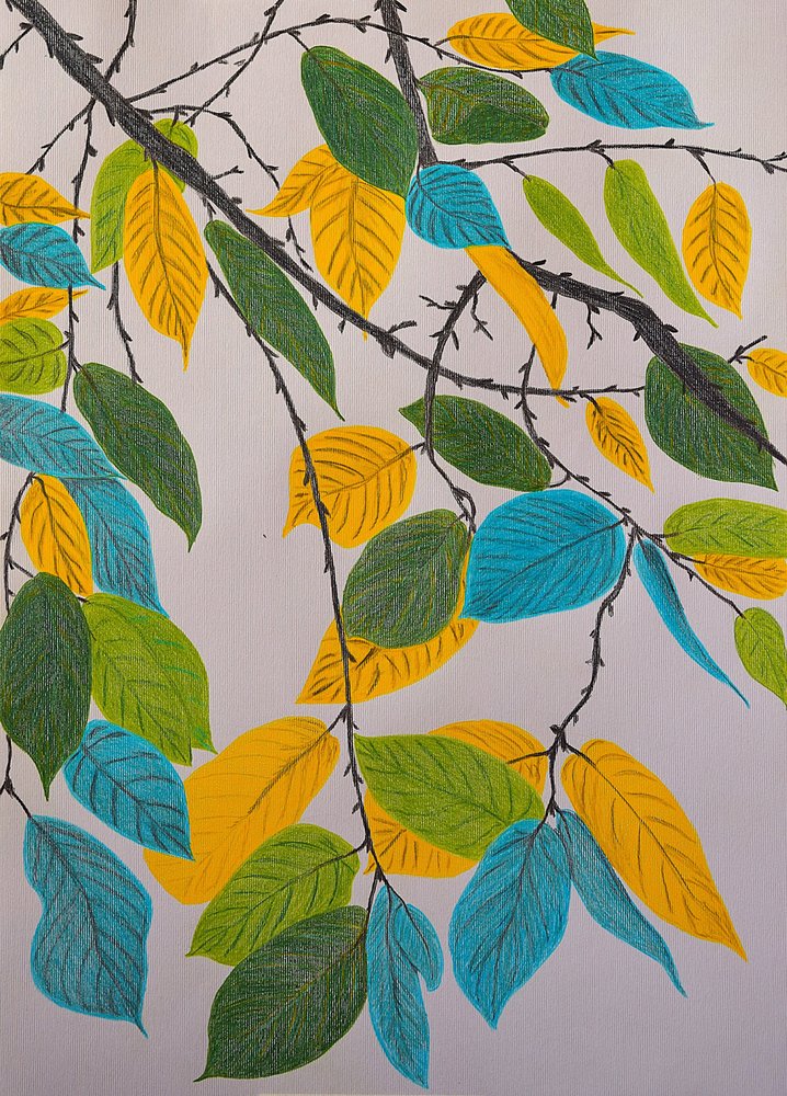 Vibrant Leaf Branches