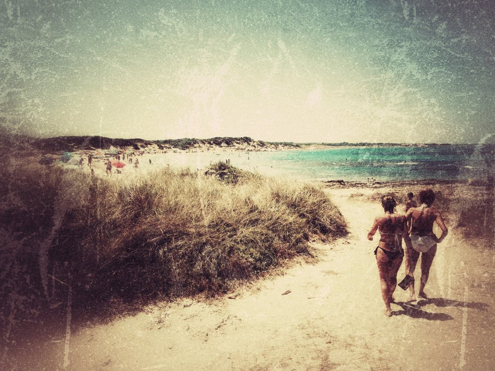Vintage Beach Path