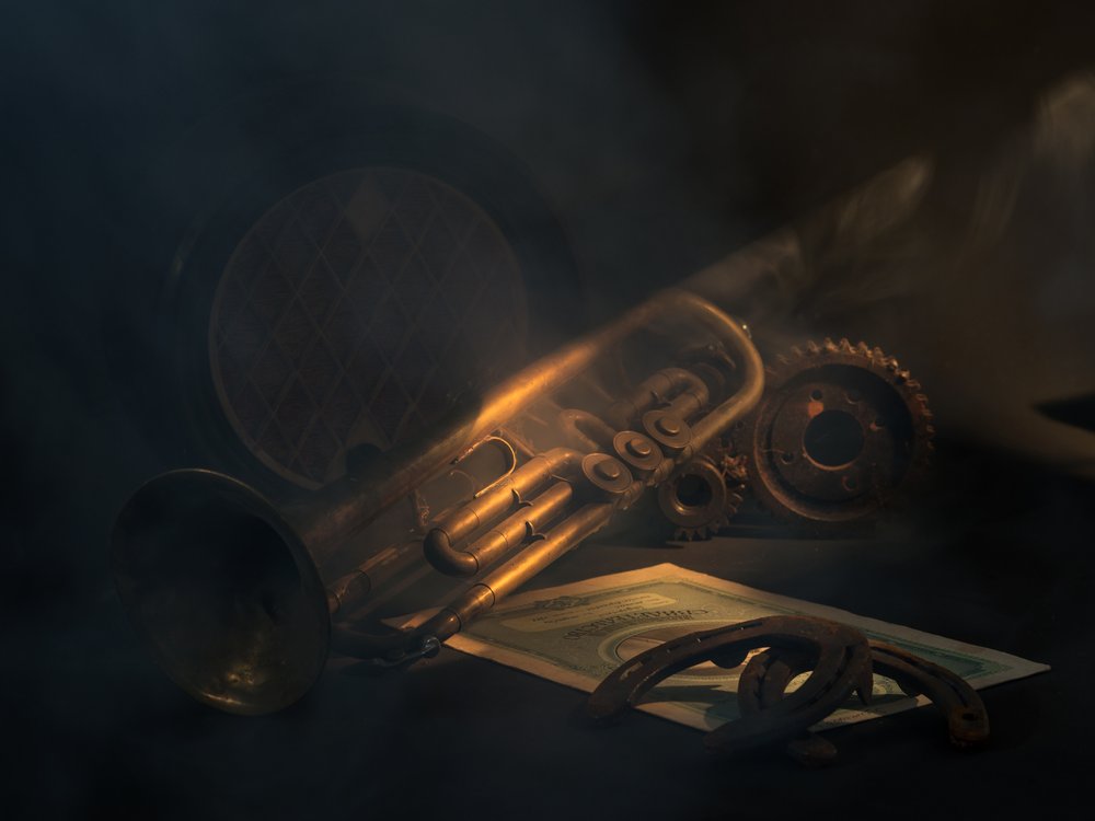 Golden Trumpet Still Life