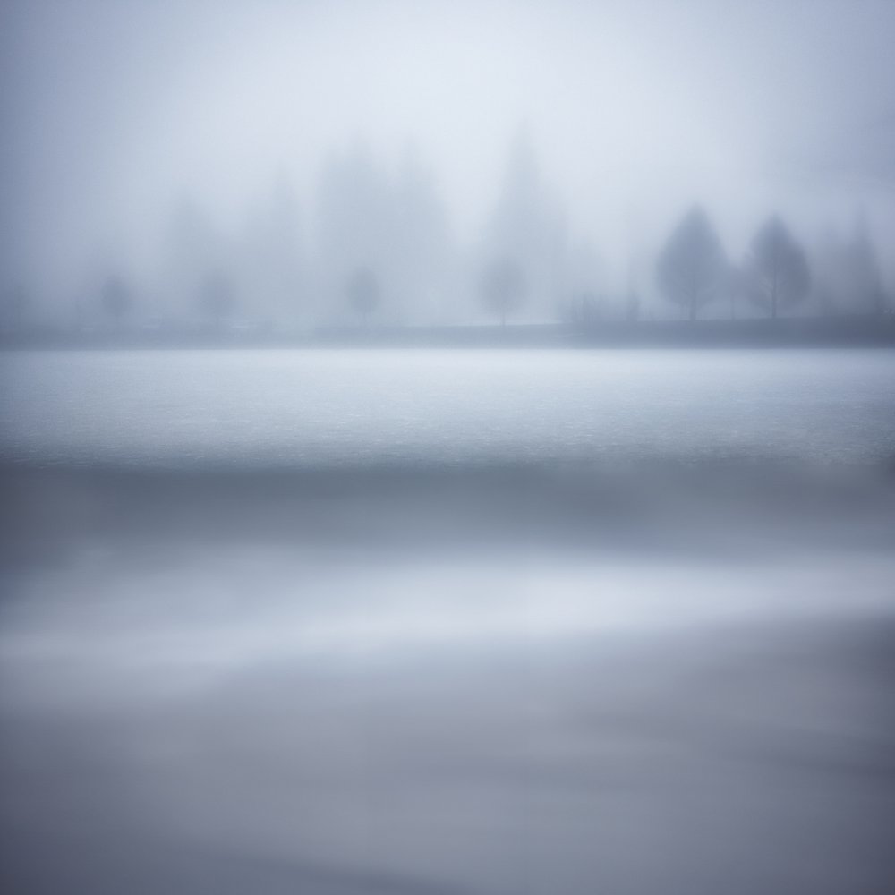 Misty Lake Landscape