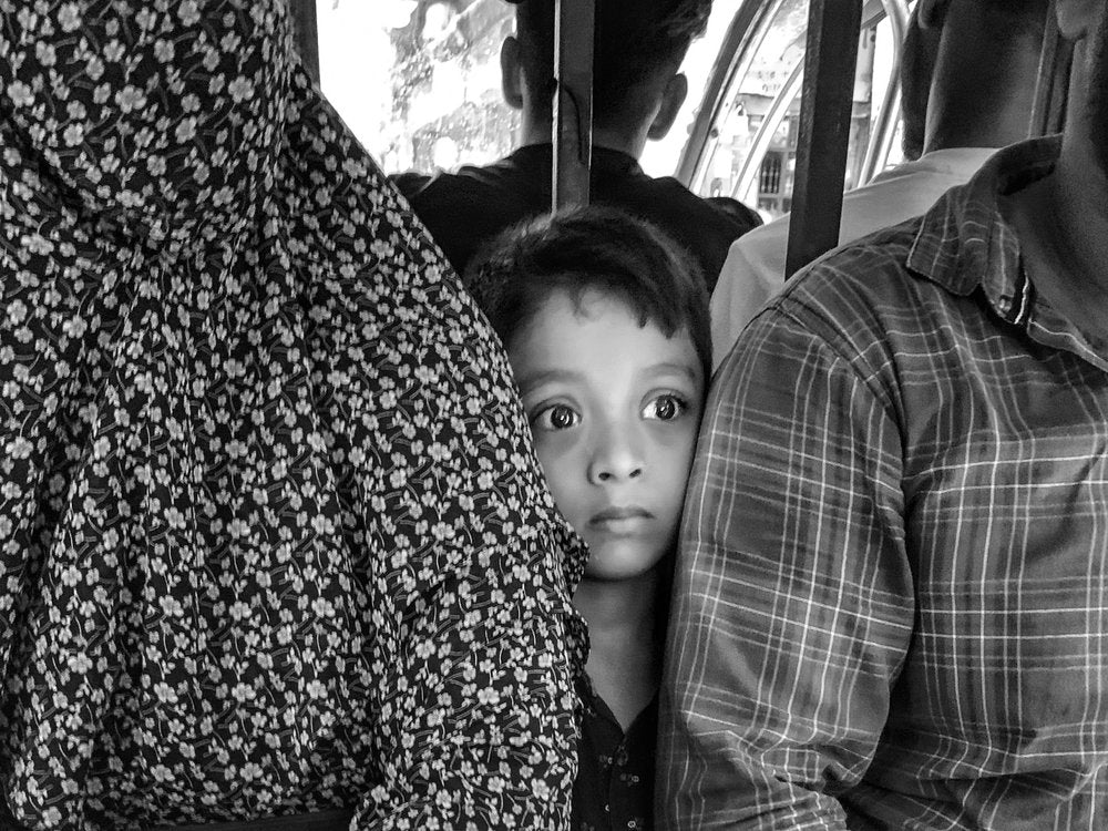 Curious Child Peeking