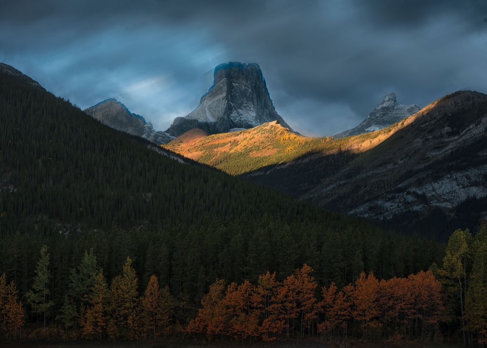 Golden Light Mountains