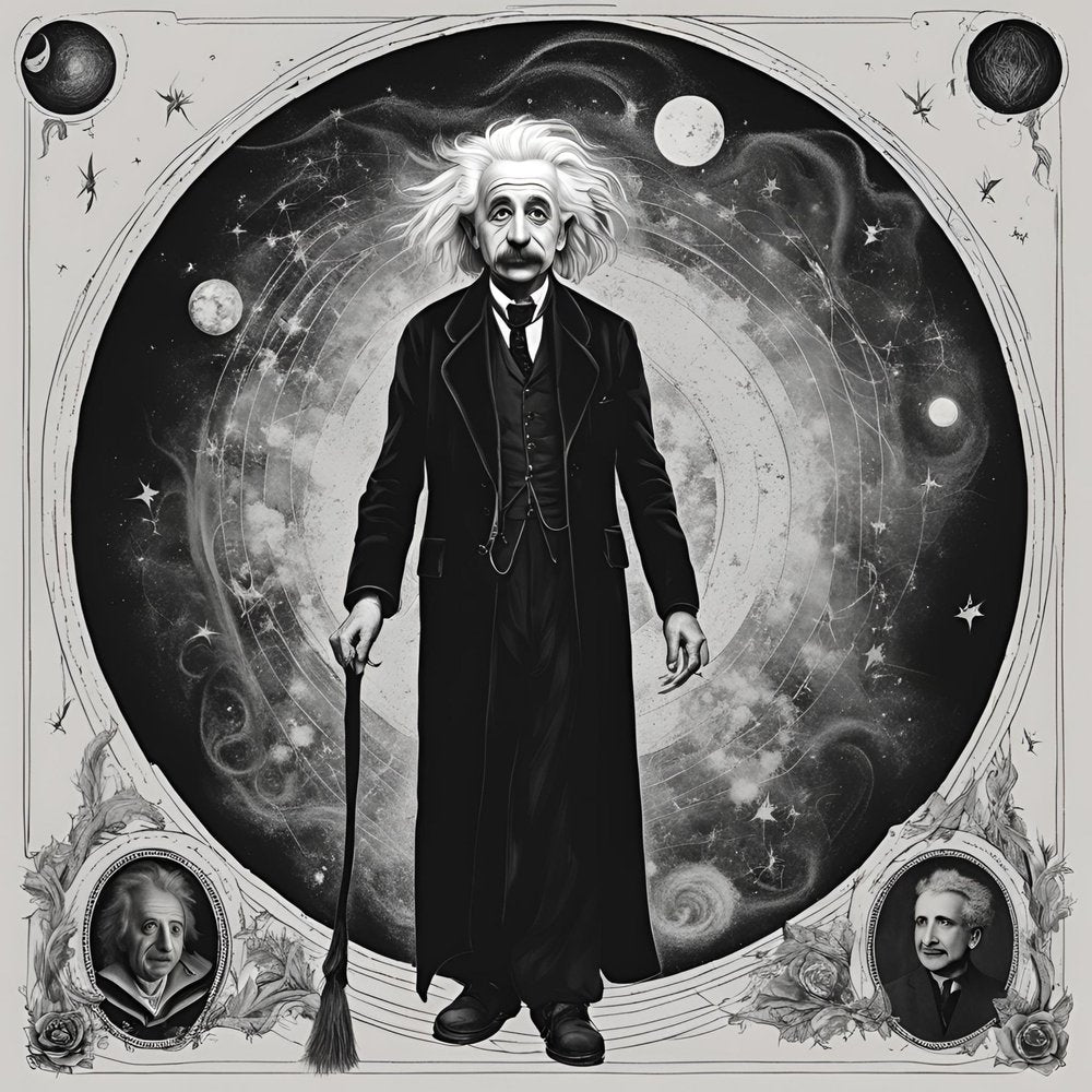 Cosmic Einstein Portrait
