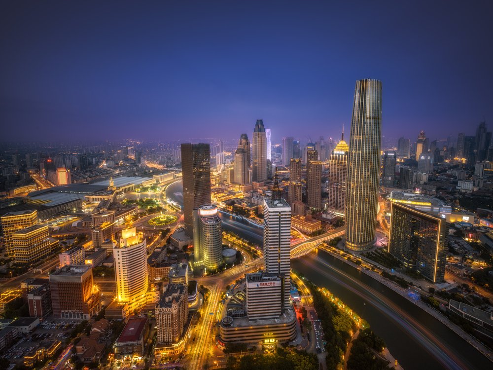 Skyscraper City Lights
