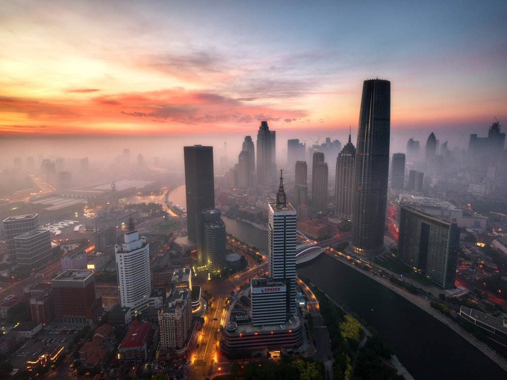 Misty City Dawn
