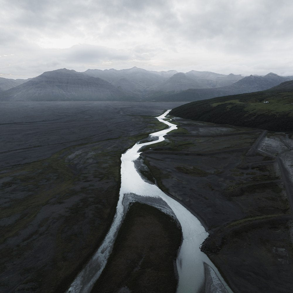 Winding Glacial River