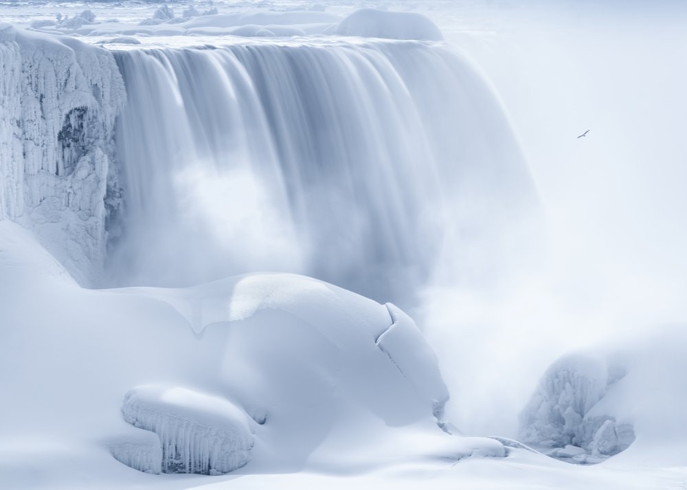 Frozen Winter Falls