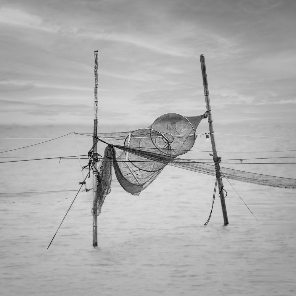 Fishing Nets Over Water