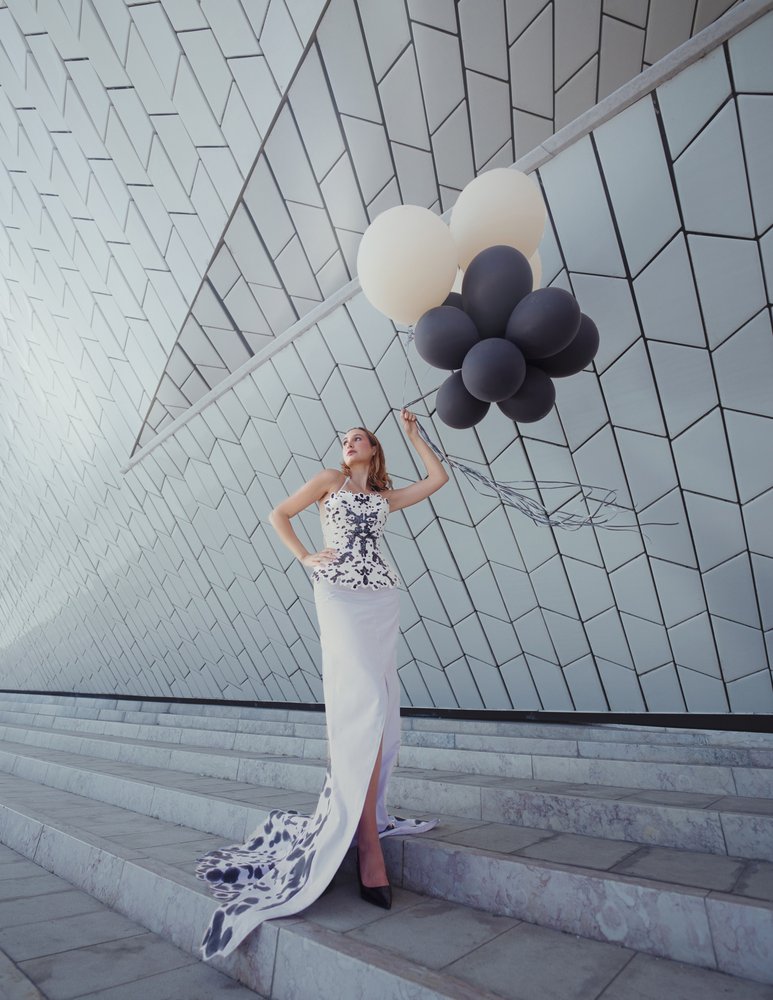 Modern Fashion With Balloons