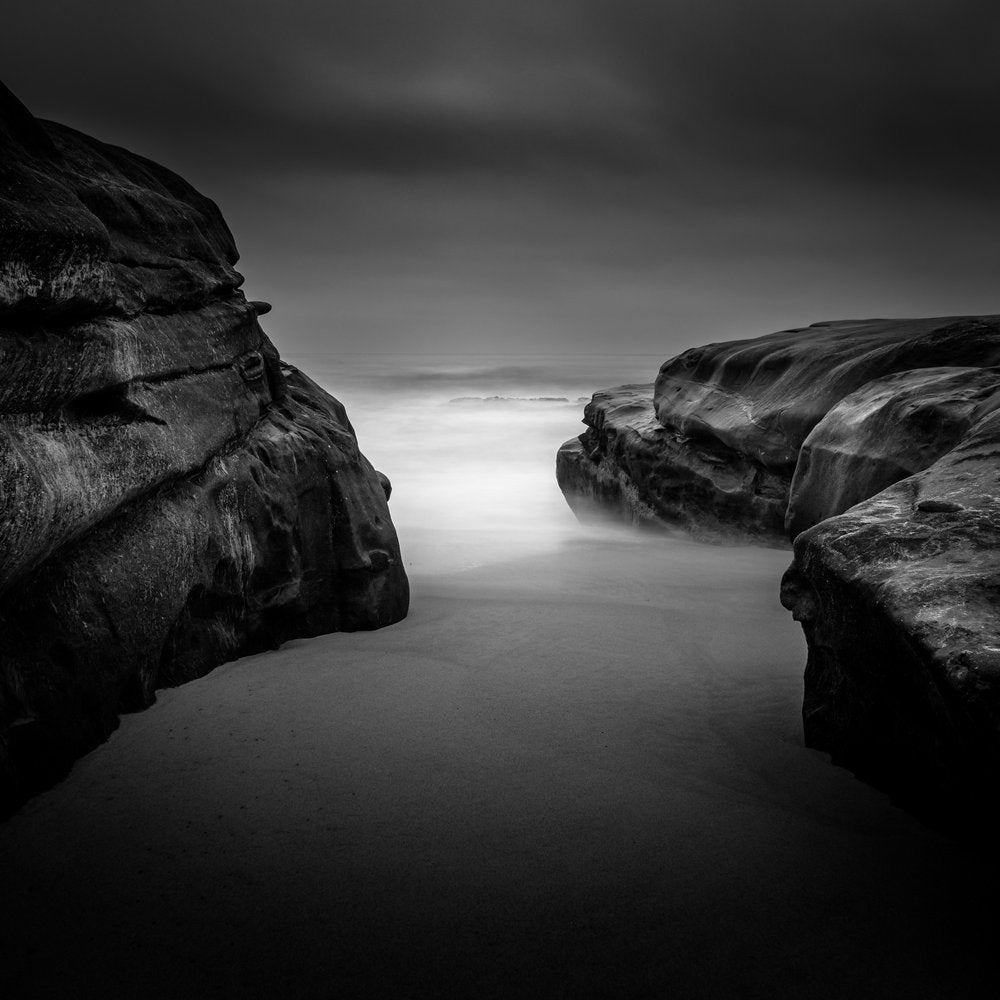 Misty Ocean Rocks